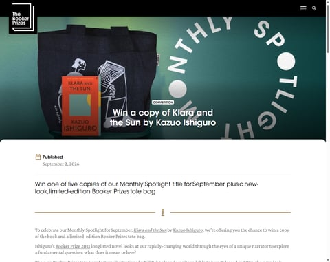 Preview Kazuo Ishiguro's Klara And The Sun