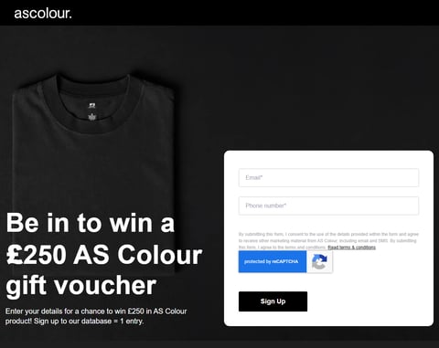 Preview £250 As Colour Gift Voucher