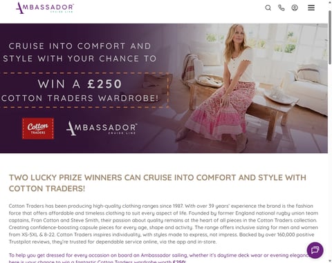 Preview £250 Cotton Traders Vouchers