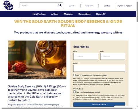Preview Golden Body Essence & Kings Face & Beard Oil