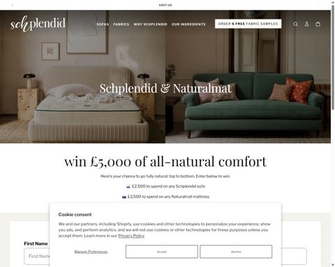 Preview £2,500 Naturalmat & £2,500 Schplendid Vouchers