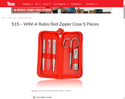 Preview 5-Piece Rubis Tweezers Nail Care Set