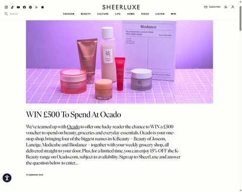 Preview £500 Ocado Vouchers