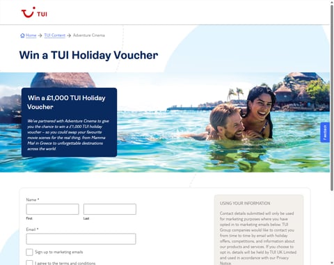 Preview £1,000 Tui Holiday Voucher