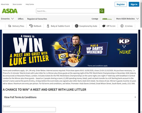 Preview Meet And Greet With Luke Littler At The Pdc World Darts Championships & £1,000