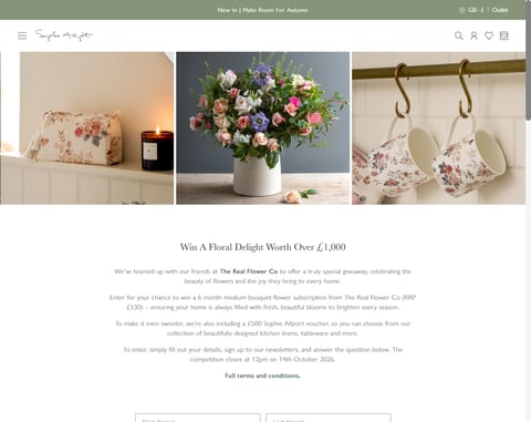 Preview 6-Months Of Flowers and £500 Sophie Allport Voucher