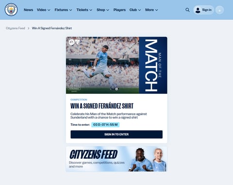 Preview Manchester City Shirt Signed By Enzo Fernández