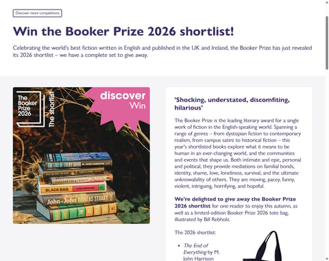 Preview The Booker Prize 2026 Shortlist