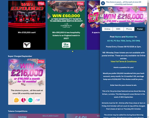 Preview £18,000 Every Month Competition
