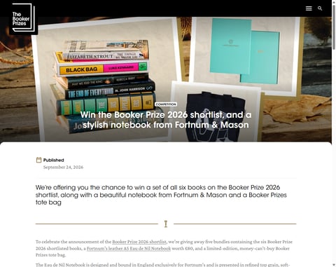 Preview The Booker Prize 2026 Shortlist