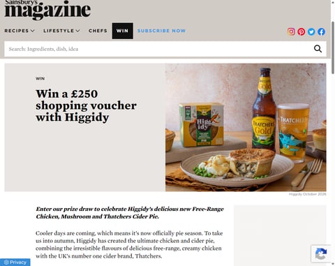 Preview £250 Sainsburys Voucher