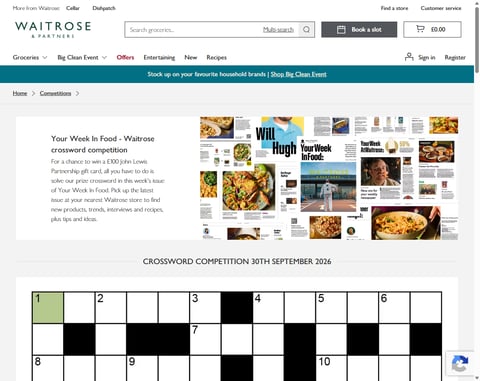 Preview £100 Waitrose Gift Card