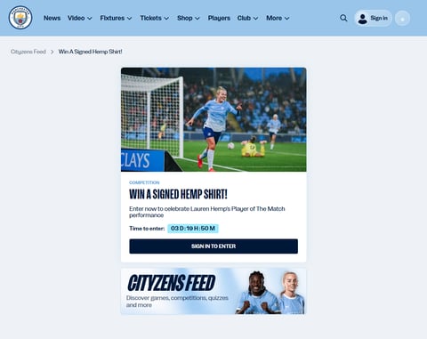 Preview Manchester City Shirt Signed By Lauren Hemp