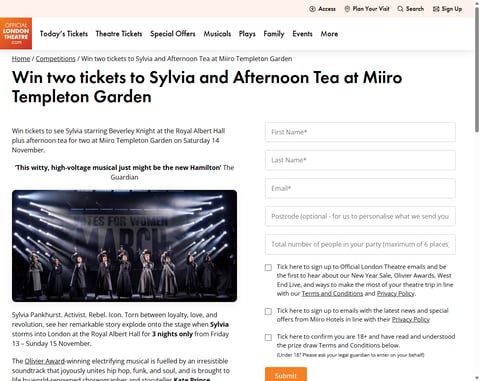 Preview Tickets To Sylvia And Afternoon Tea At Miiro Templeton Garden