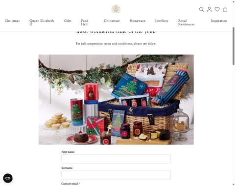 Preview Royal Collection Buckingham Palace Christmas Hamper