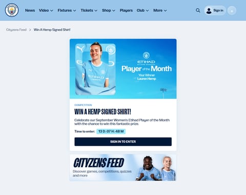 Preview Manchester City Shirt Signed By Lauren Hemp