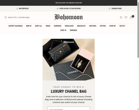 Preview Chanel Bag, Bohomoon Watch And Tennis Bracelet & Necklace