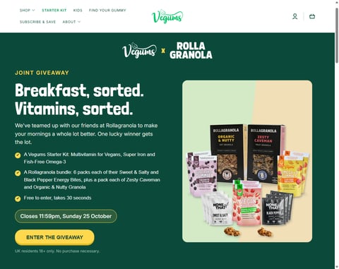 Preview Vegums Vitamins X Rollagranola Bundle