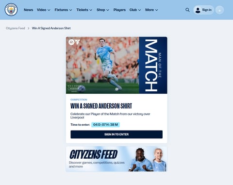 Preview Manchester City Shirt Signed By Elliot Anderson