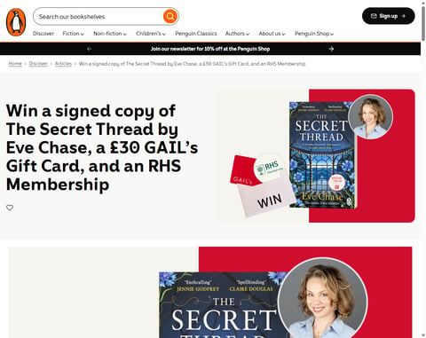 Preview Signed Copy Of The Secret Thread By Eve Chase