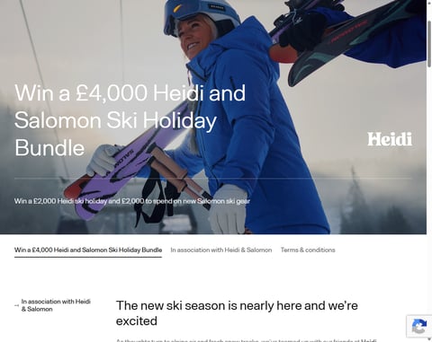 Preview £4,000 Heidi And Salomon Ski Holiday Bundle