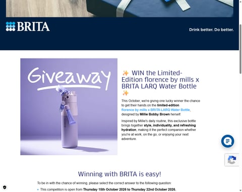 Preview Florence By Mills X Brita Larq Water Bottle
