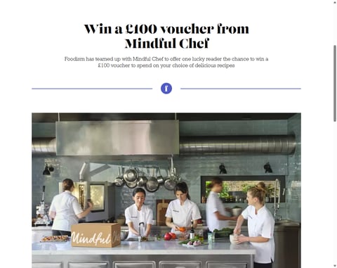 Preview £100 Mindful Chef Voucher