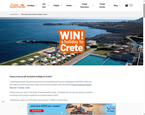 Preview 3-Nights All-Inclusive To Aulus Chania, Crete