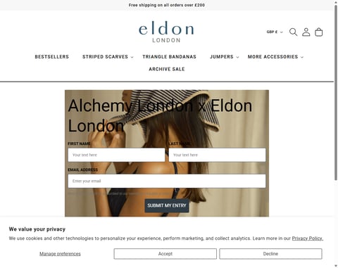 Preview £150 Gift Card For Eldon Cashmere And Alchemy London