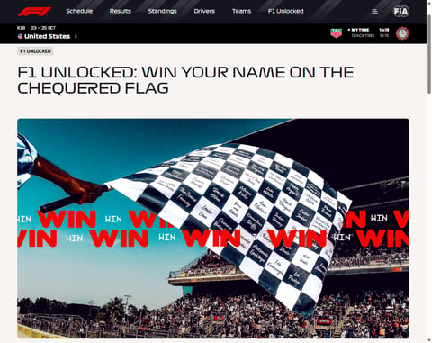 Preview Your Name On A Square Of The Chequered Flag At The F1 Qatar Grandprix