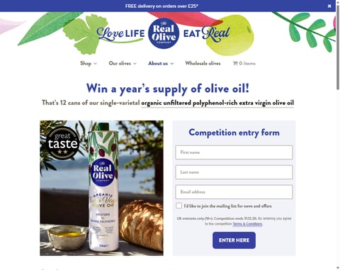 Preview Year's Supply Of Olive Oil