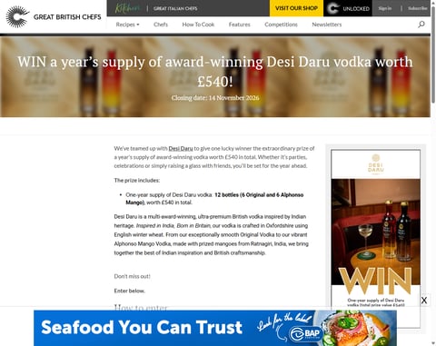 Preview Year's Supply Of Desi Daru Vodka