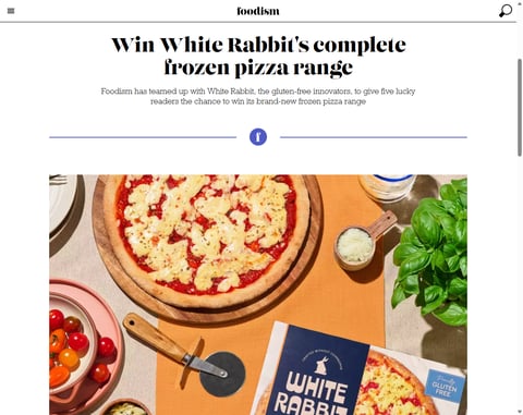 Preview Full Range Of White Rabbit's Gluten Free Frozen Pizzas