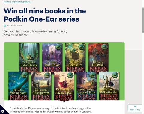 Preview The Podkin One-Ear Series Books