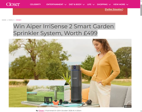 Preview Aiper Irrisense 2 Smart Garden Sprinkler System