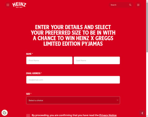 Preview Heinz X Greggs Pyjamas