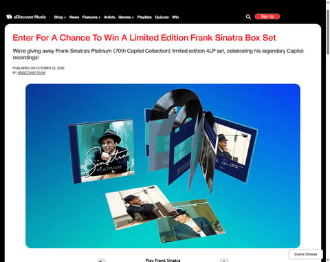 Preview Frank Sinatra's Platinum 4Lp Set