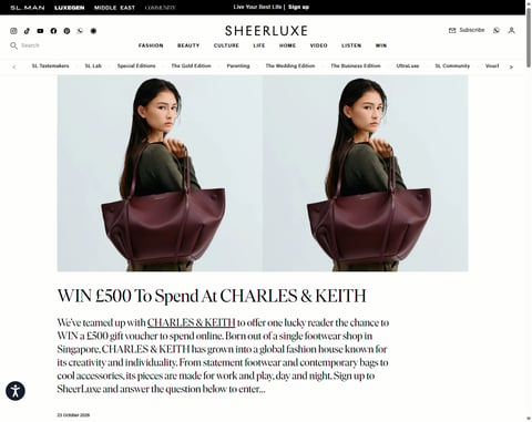 Preview £500 Charles & Keith Vouchers