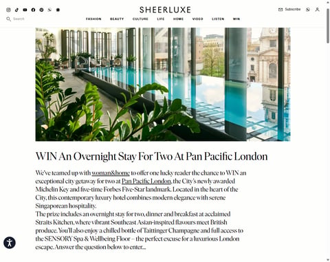Preview 1-Night At Pan Pacific London