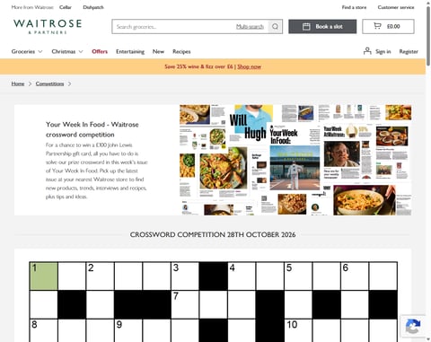 Preview £100 Waitrose Gift Card
